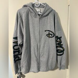 Disneyland Men’s Camo Full Zip Hooded Sweatshirt